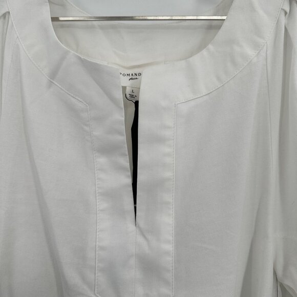 Pomander Place by Tuckernuck White Finley Flutter Sleeve Dress sz L Mini Length - Picture 3 of 11